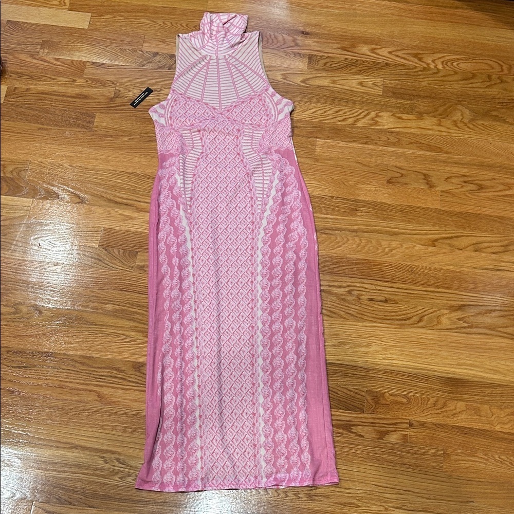 AFRM Pink Sleeveless Maxi Dress